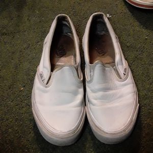 White leather Van's